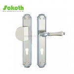 Aluminum door Handle with iron plate