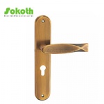 Aluminum door Handle with iron plate