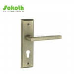 Aluminum door Handle with iron plate