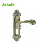 Aluminum door Handle with iron plate