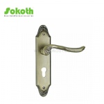 Aluminum door Handle with iron plate