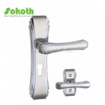 Aluminum door Handle with iron plate