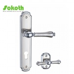 Aluminum door Handle with iron plate