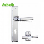 Aluminum door Handle with iron plate