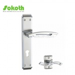 Aluminum door Handle with iron plate