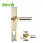 Aluminum door Handle with iron plate