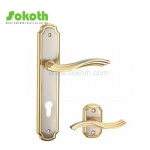 Aluminum door Handle with iron plate