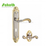 Aluminum door Handle with iron plate