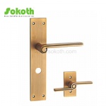 Aluminum door Handle with iron plate