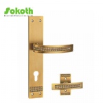 Aluminum door Handle with iron plate