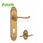 Aluminum door Handle with iron plate