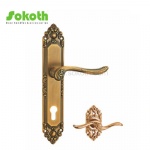 Aluminum door Handle with iron plate