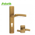 Aluminum door Handle with iron plate