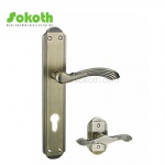 Aluminum door Handle with iron plate