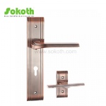 Aluminum door Handle with iron plate