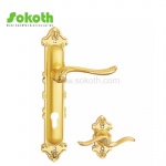 Aluminum door Handle with iron plate