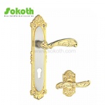 Aluminum door Handle with iron plate