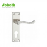 Aluminum door Handle with iron plate