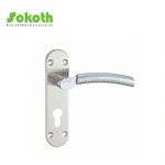 Aluminum door Handle with iron plate