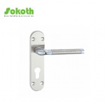 Aluminum door Handle with iron plate