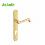 Aluminum door Handle with iron plate