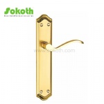 Aluminum door Handle with iron plate