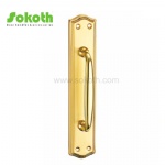 Aluminum door Handle with iron plate