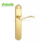 Aluminum door Handle with iron plate