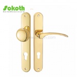 Aluminum door Handle with iron plate