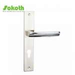 Aluminum door Handle with iron plate