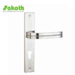 Aluminum door Handle with iron plate