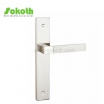 Aluminum door Handle with iron plate