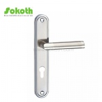 Aluminum door Handle with iron plate