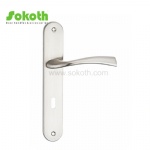 Aluminum door Handle with iron plate