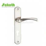 Aluminum door Handle with iron plate