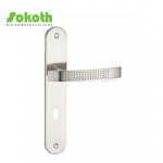 Aluminum door Handle with iron plate