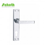 Aluminum door Handle with iron plate