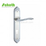 Aluminum door Handle with iron plate