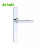 Aluminum door Handle with iron plate