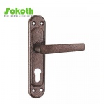 Aluminum door Handle with iron plate