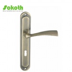 Aluminum door Handle with iron plate