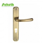 Aluminum door Handle with iron plate