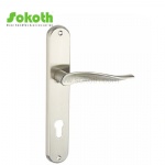 Aluminum door Handle with iron plate