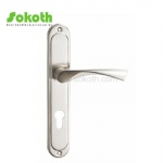 Aluminum door Handle with iron plate