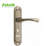 Aluminum door Handle with iron plate