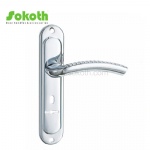 Aluminum door Handle with iron plate