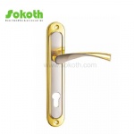 Aluminum door Handle with iron plate