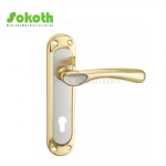 Aluminum door Handle with iron plate