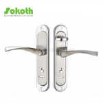 Aluminum door Handle with iron plate