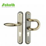 Aluminum door Handle with iron plate